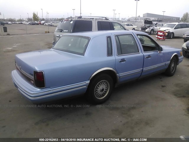 1LNLM81W3RY740753 - 1994 LINCOLN TOWN CAR EXECUTIVE Синий фото 4