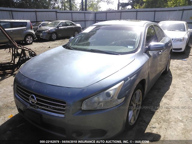 1N4AA5AP2BC867756 - 2011 NISSAN MAXIMA S/SV BLUE photo 2