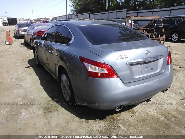 1N4AA5AP2BC867756 - 2011 NISSAN MAXIMA S/SV BLUE photo 3