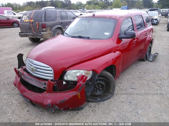 3GNDA13D38S549822 - 2008 CHEVROLET HHR LS RED photo 2
