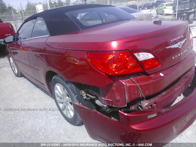 1C3BC5ED1AN164410 - 2010 CHRYSLER SEBRING TOURING RED photo 3