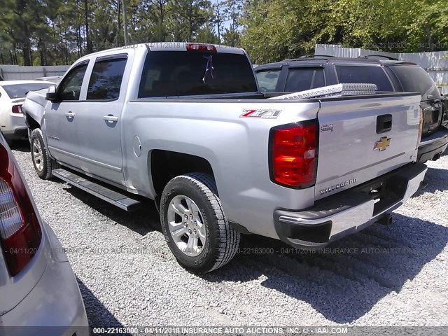 3GCUKRECXFG267170 - 2015 CHEVROLET SILVERADO K1500 LT SILVER photo 3