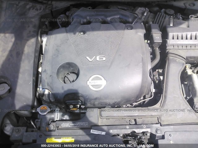 1N4AA51E59C846960 - 2009 NISSAN MAXIMA S/SV GRAY photo 10