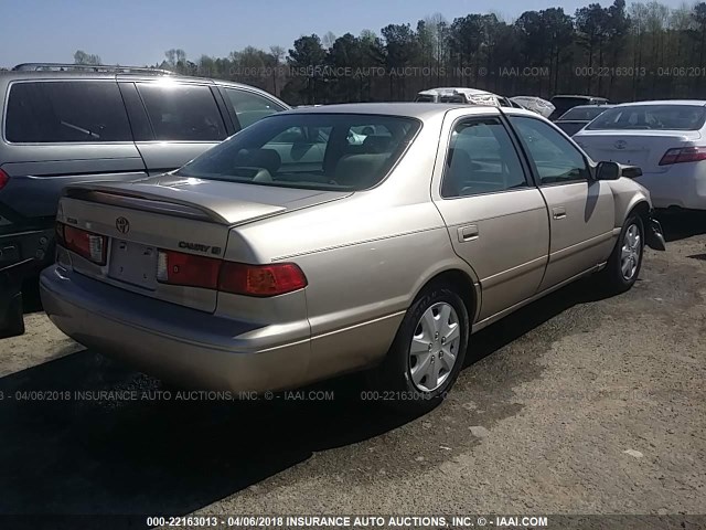 4T1BG22K1YU998447 - 2000 TOYOTA CAMRY CE/LE/XLE 金色 照片 4