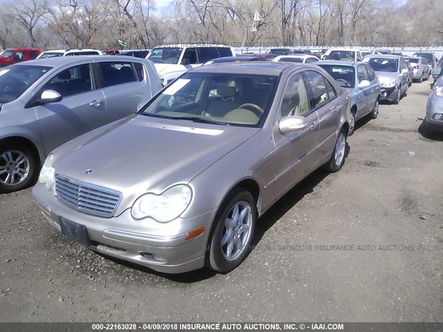 WDBRF64J63F326140 - 2003 MERCEDES-BENZ C 320 GOLD photo 2