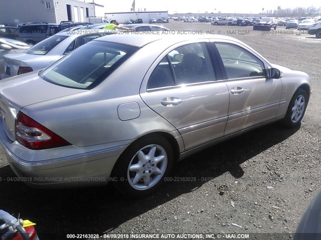 WDBRF64J63F326140 - 2003 MERCEDES-BENZ C 320 GOLD photo 4