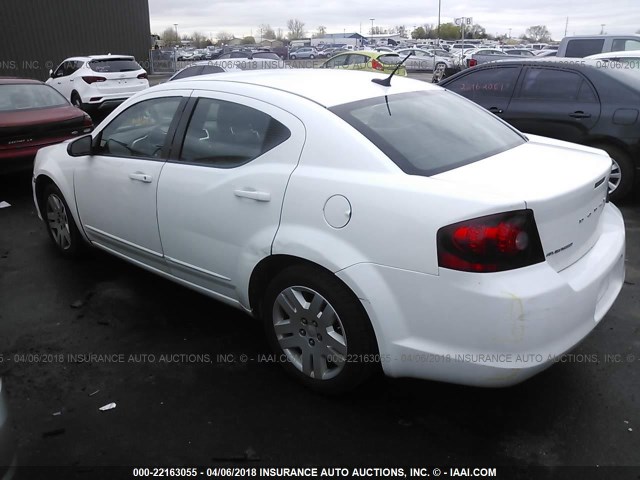 1B3BD4FB8BN551653 - 2011 DODGE AVENGER EXPRESS 白色 照片 3