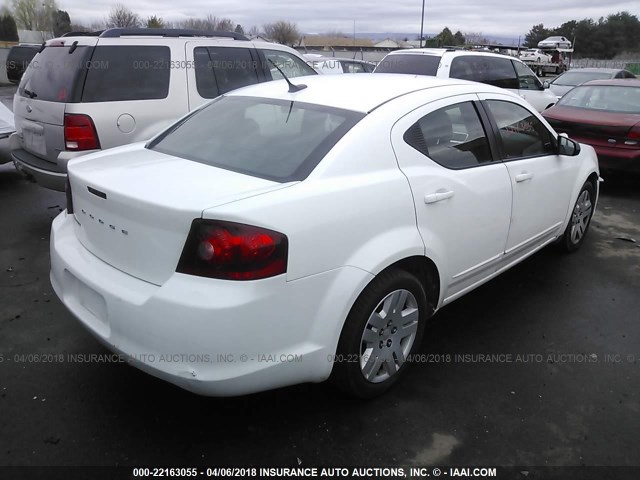1B3BD4FB8BN551653 - 2011 DODGE AVENGER EXPRESS 白色 照片 4