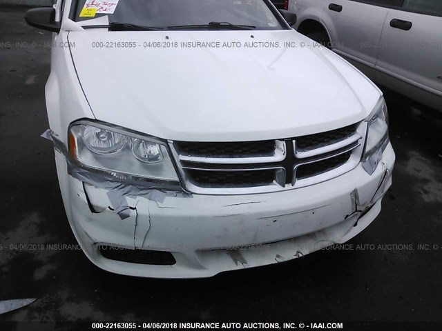 1B3BD4FB8BN551653 - 2011 DODGE AVENGER EXPRESS 白色 照片 6