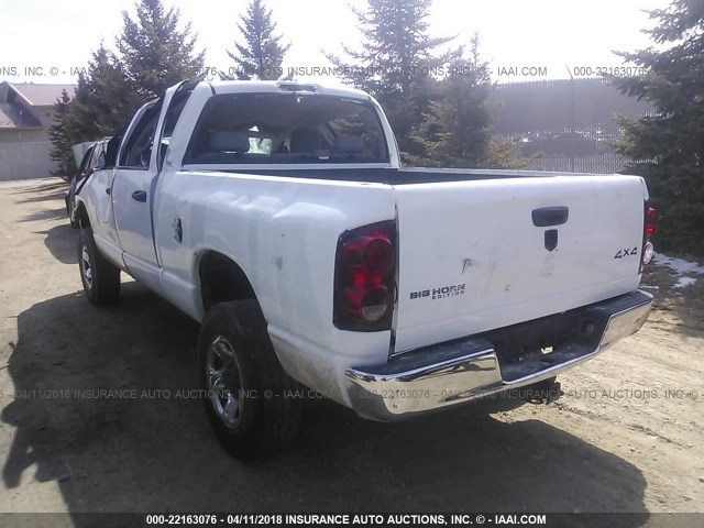 3D7KS28AX7G808511 - 2007 DODGE RAM 2500 ST/SLT WHITE photo 3