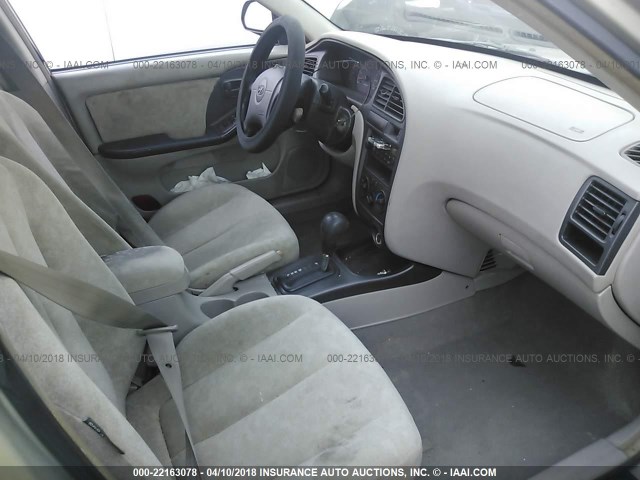 KMHDN45D22U437317 - 2002 HYUNDAI ELANTRA GLS/GT GOLD photo 5