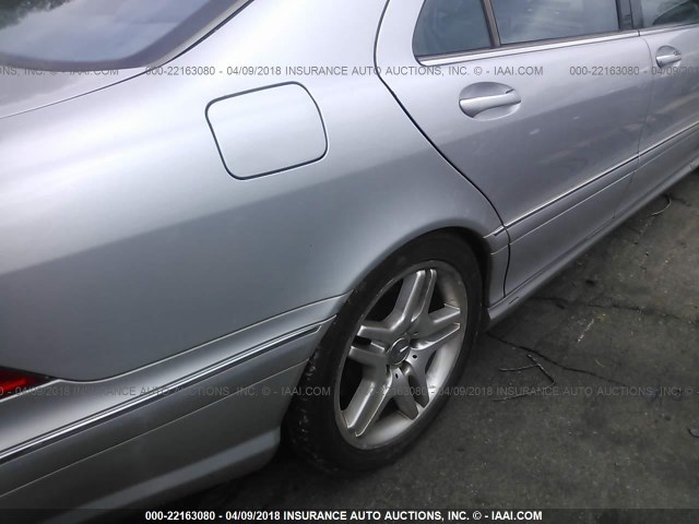 WDBNG75J51A185992 - 2001 MERCEDES-BENZ S 500 SILVER photo 6