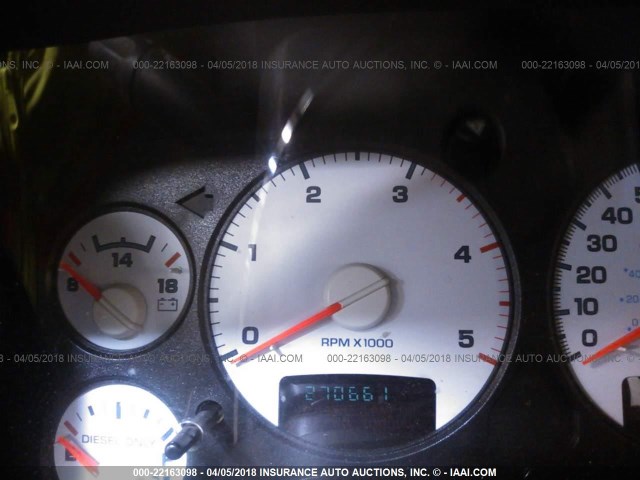 3D7KS28C15G809108 - 2005 DODGE RAM 2500 ST/SLT 黄色 照片 7