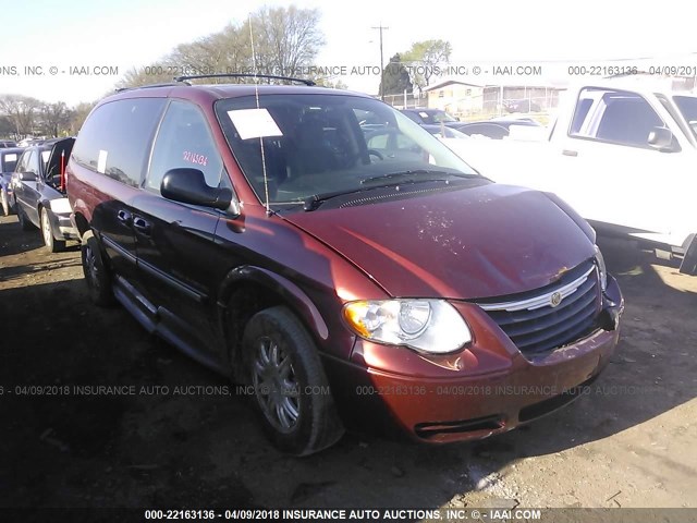 2A4GP54L27R193760 - 2007 CHRYSLER TOWN & COUNTRY TOURING MAROON photo 1