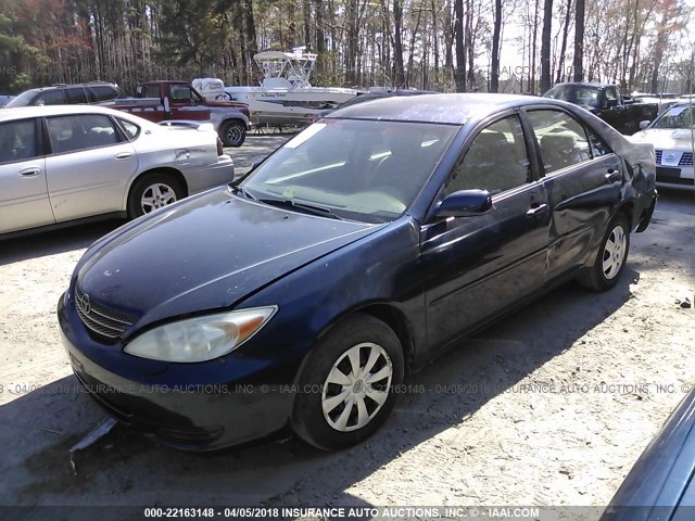 4T1BE32K42U536726 - 2002 TOYOTA CAMRY LE/XLE/SE 海军蓝 照片 2