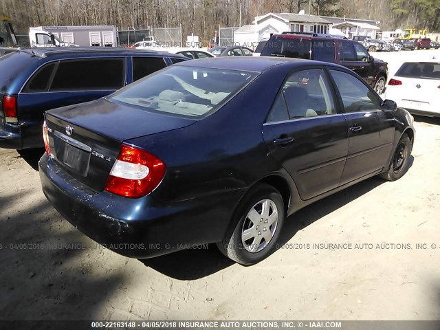 4T1BE32K42U536726 - 2002 TOYOTA CAMRY LE/XLE/SE 海军蓝 照片 4