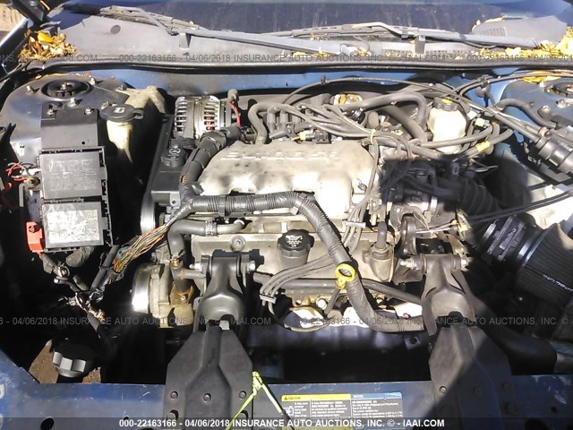 2G1WW12E959284161 - 2005 CHEVROLET MONTE CARLO LS BLUE photo 10