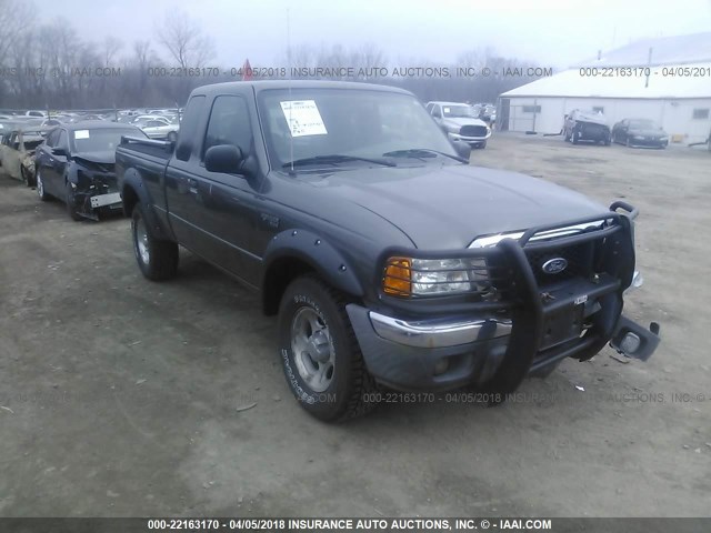 1FTZR45E44PA81042 - 2004 FORD RANGER SUPER CAB GRAY photo 1