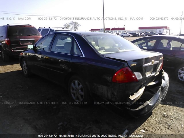 4T1BF28B71U147513 - 2001 TOYOTA AVALON XL/XLS BLACK photo 3