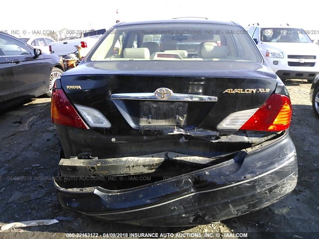 4T1BF28B71U147513 - 2001 TOYOTA AVALON XL/XLS BLACK photo 6