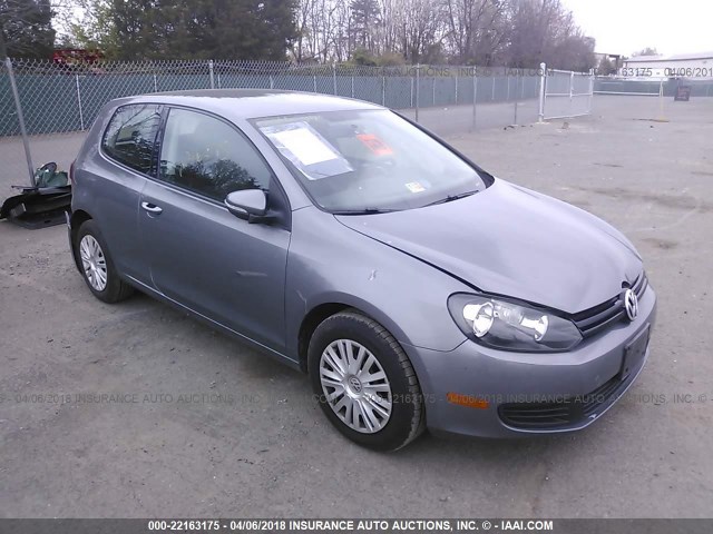 WVWAA7AJ9AW288567 - 2010 VOLKSWAGEN GOLF GRAY photo 1