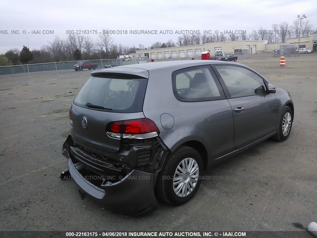 WVWAA7AJ9AW288567 - 2010 VOLKSWAGEN GOLF 灰色 照片 4