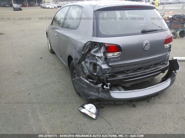 WVWAA7AJ9AW288567 - 2010 VOLKSWAGEN GOLF 灰色 照片 6