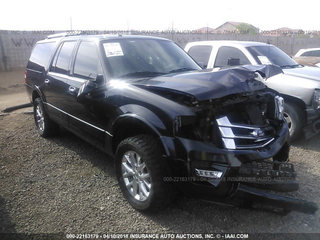 1FMJK2AT6FEF38017 - 2015 FORD EXPEDITION EL LIMITED BLACK photo 1