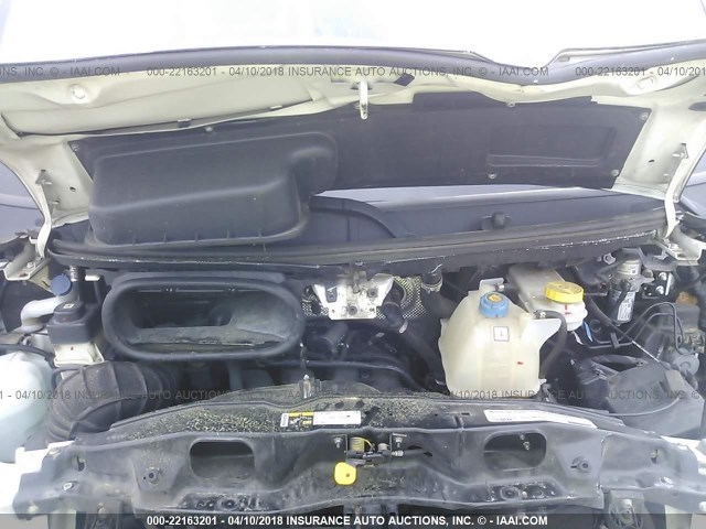 3C6TRVCG5EE115899 - 2014 RAM PROMASTER 2500 2500 HIGH WHITE photo 10