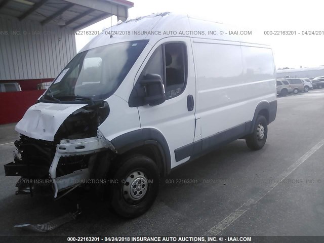 3C6TRVCG5EE115899 - 2014 RAM PROMASTER 2500 2500 HIGH WHITE photo 2