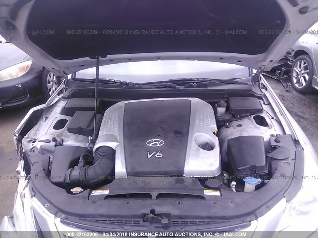 KMHGC46E79U022966 - 2009 HYUNDAI GENESIS 3.8L SILVER photo 10