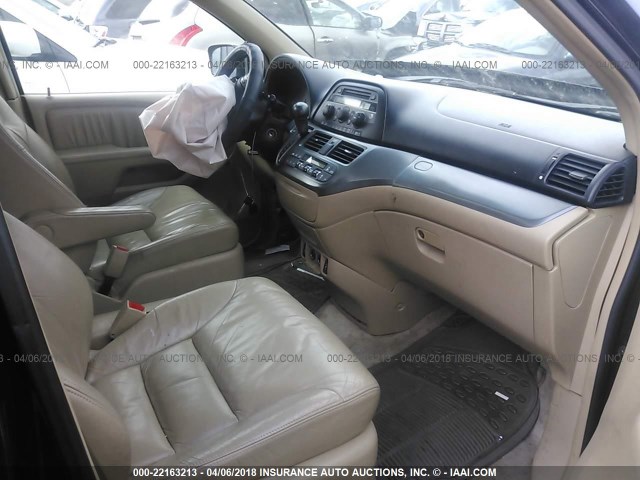 5FNRL38665B112755 - 2005 HONDA ODYSSEY EXL შავი ფოტო 5
