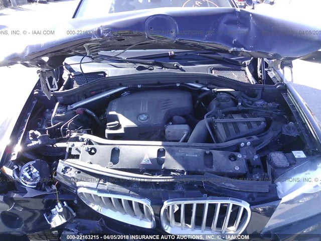 5UXWX9C57E0D36108 - 2014 BMW X3 XDRIVE28I BLACK photo 10