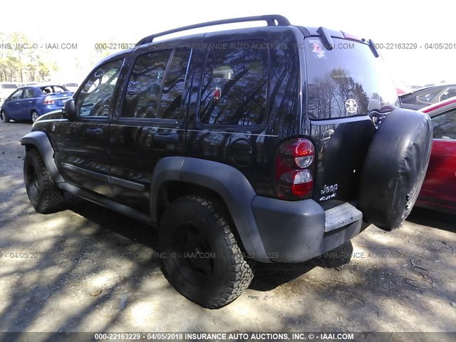 1J4GL48K06W192653 - 2006 JEEP LIBERTY SPORT 黑色 照片 3