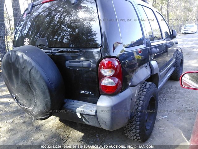 1J4GL48K06W192653 - 2006 JEEP LIBERTY SPORT 黑色 照片 4