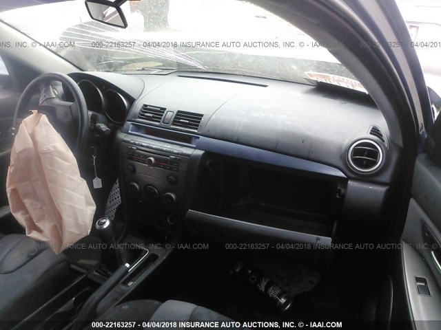 JM1BK34L081861838 - 2008 MAZDA SPEED 3 BLUE photo 5