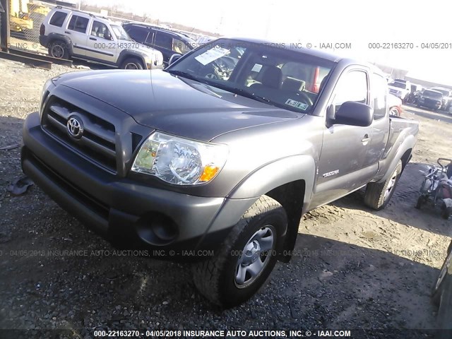 5TEUX42N39Z626815 - 2009 TOYOTA TACOMA ACCESS CAB GRAY photo 2