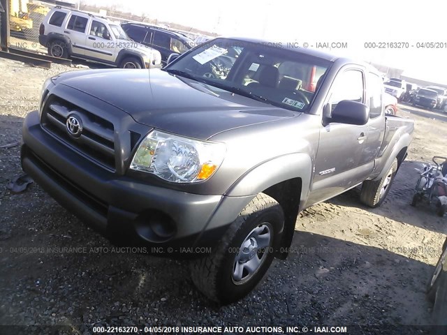 5TEUX42N39Z626815 - 2009 TOYOTA TACOMA ACCESS CAB Grau Foto 2