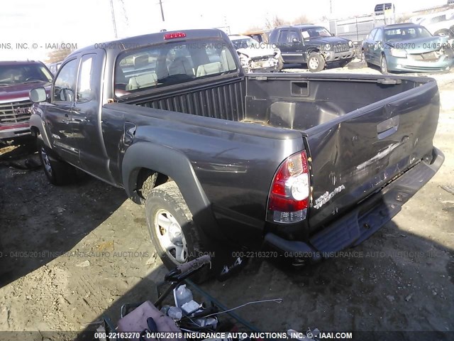 5TEUX42N39Z626815 - 2009 TOYOTA TACOMA ACCESS CAB Grau Foto 3