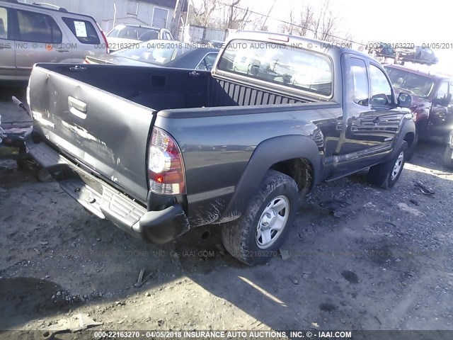 5TEUX42N39Z626815 - 2009 TOYOTA TACOMA ACCESS CAB GRAY photo 4