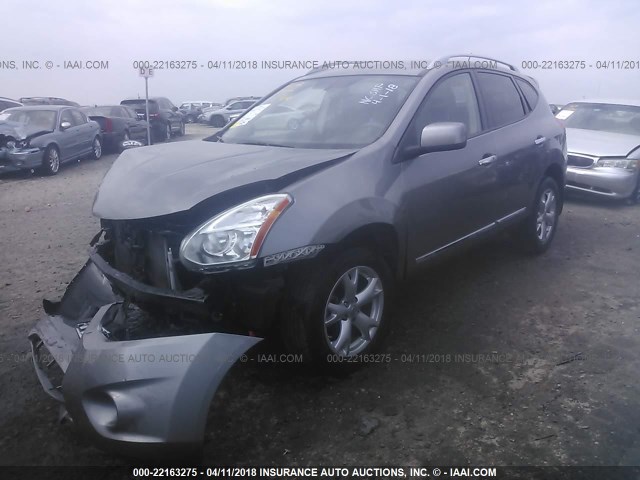 JN8AS5MTXBW577641 - 2011 NISSAN ROGUE S/SV/KROM GRAY photo 2