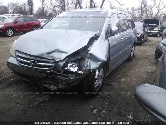 5FNRL38767B007922 - 2007 HONDA ODYSSEY EXL ღია ლურჯი ფოტო 2
