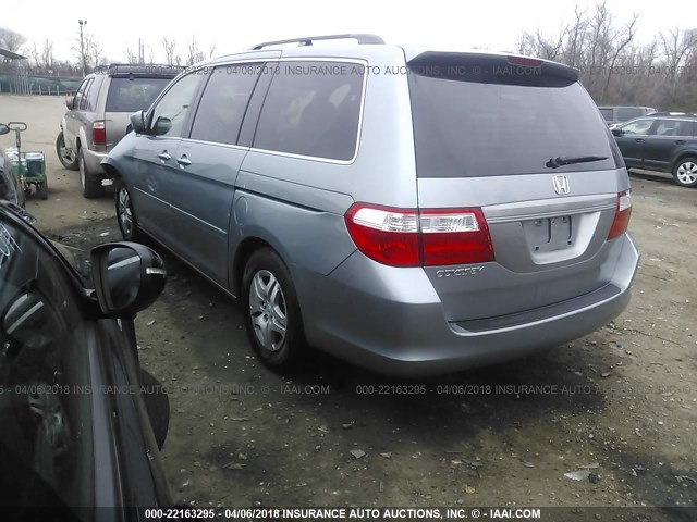 5FNRL38767B007922 - 2007 HONDA ODYSSEY EXL ღია ლურჯი ფოტო 3
