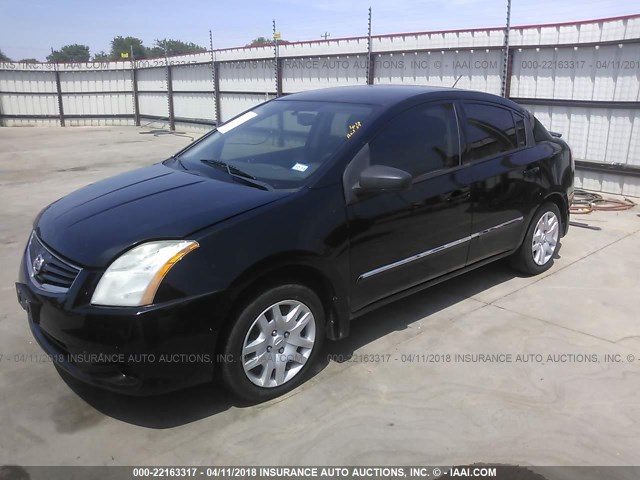 3N1AB6AP0BL717018 - 2011 NISSAN SENTRA 2.0/2.0S/SR/2.0SL BLACK photo 2