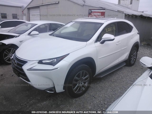 JTJBARBZ4G2047873 - 2016 LEXUS NX 200T/BASE/F SPORT WHITE photo 2