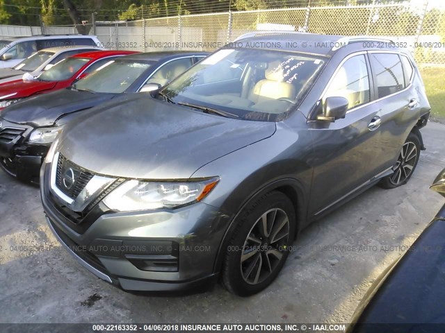 5N1AT2MT7HC830797 - 2017 NISSAN ROGUE S/SL GRAY photo 2