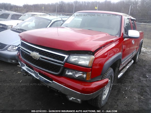 1GCEK19B66Z102918 - 2006 CHEVROLET SILVERADO K1500 RED photo 2