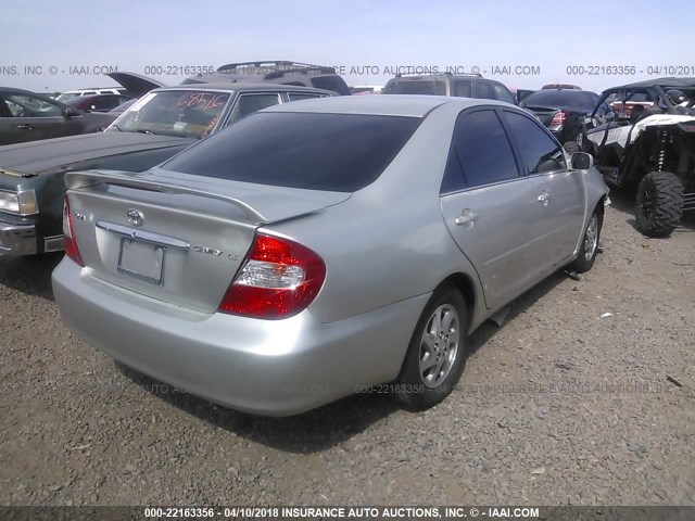 4T1BE30K64U922067 - 2004 TOYOTA CAMRY LE/XLE/SE SILVER photo 4