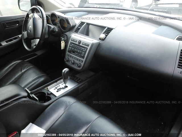 JN8AZ08W64W326637 - 2004 NISSAN MURANO SL/SE GRAY photo 5