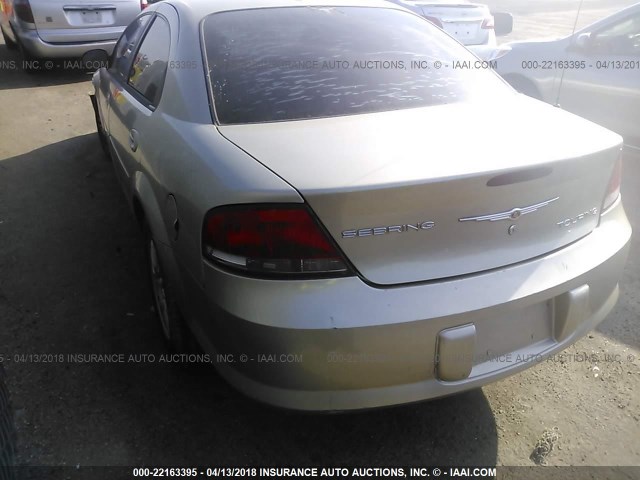 1C3EL56R06N165823 - 2006 CHRYSLER SEBRING TOURING TAN photo 3